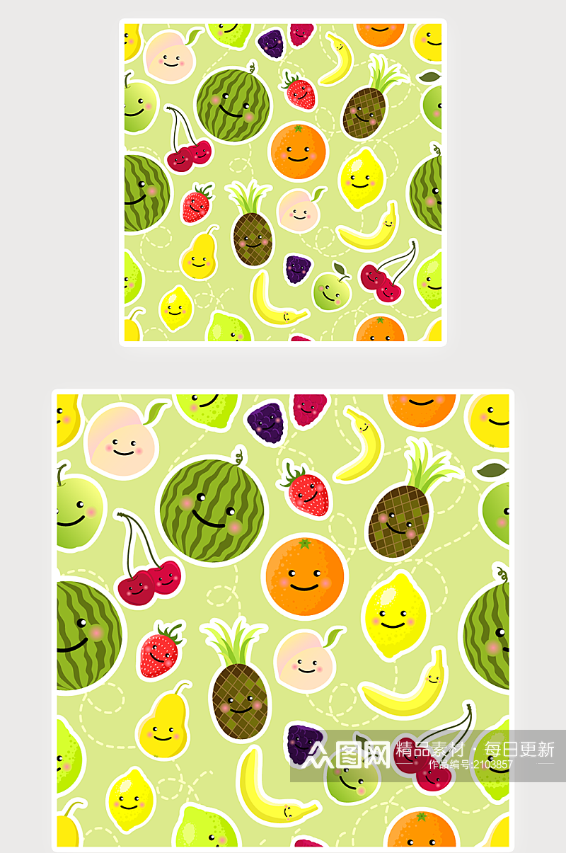 蔬菜水果插画背景素材