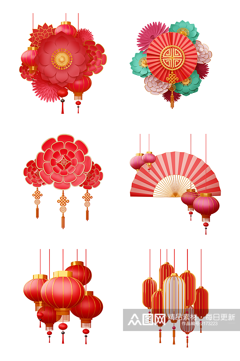 春节新年装饰素材素材