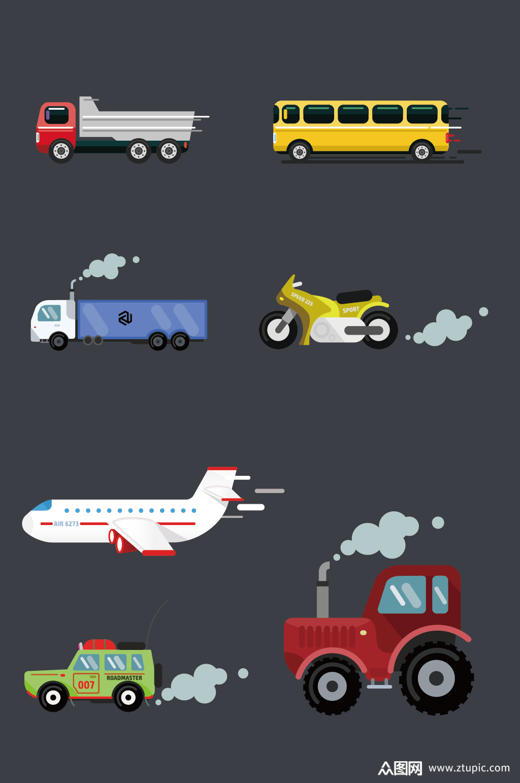 各类常用交通工具素材