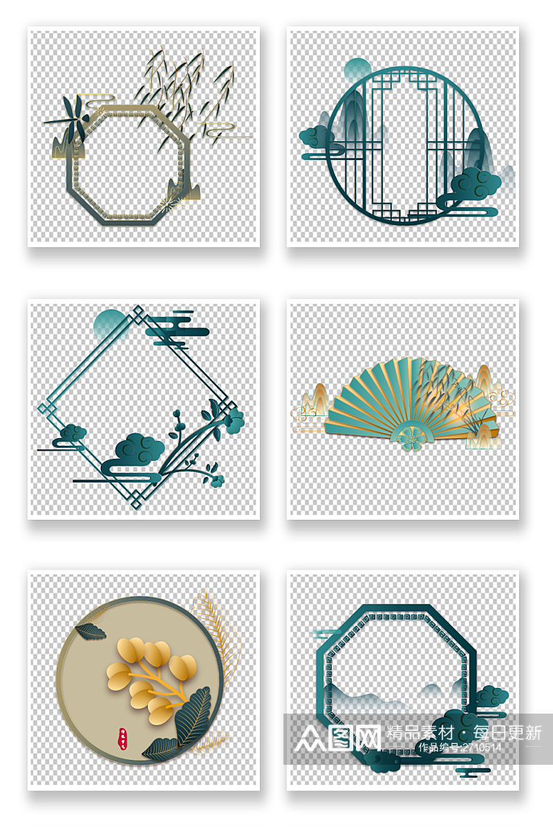 中国风古典装饰边框素材素材