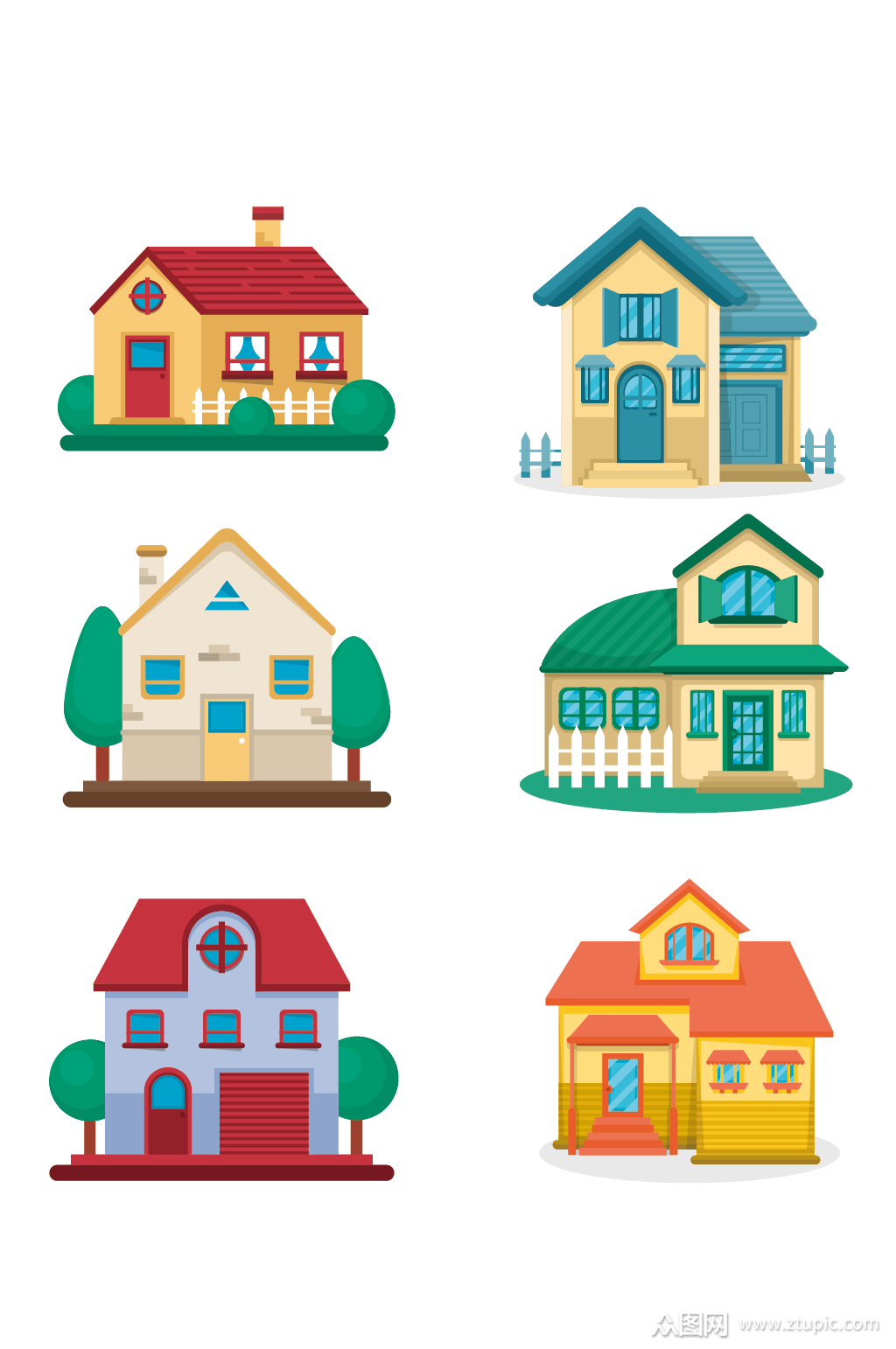 现代建筑别墅房屋素材