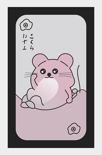 可爱卡通小老鼠手机壳