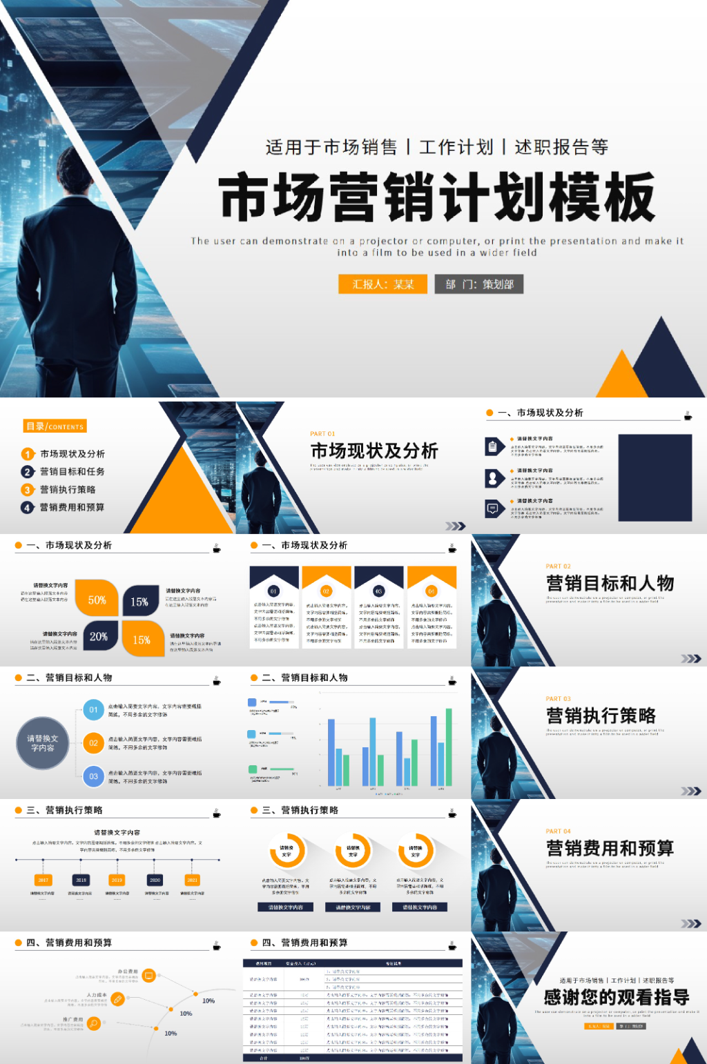 企業(yè)市場(chǎng)營(yíng)銷(xiāo)業(yè)務(wù)部門(mén)計(jì)劃PPT素材