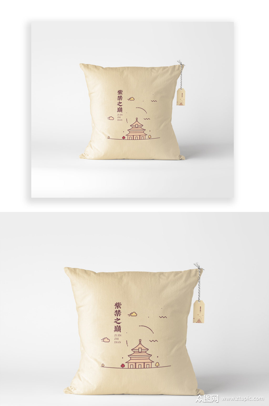文创抱枕样机产品效果图模板下载-编号113624-众图网