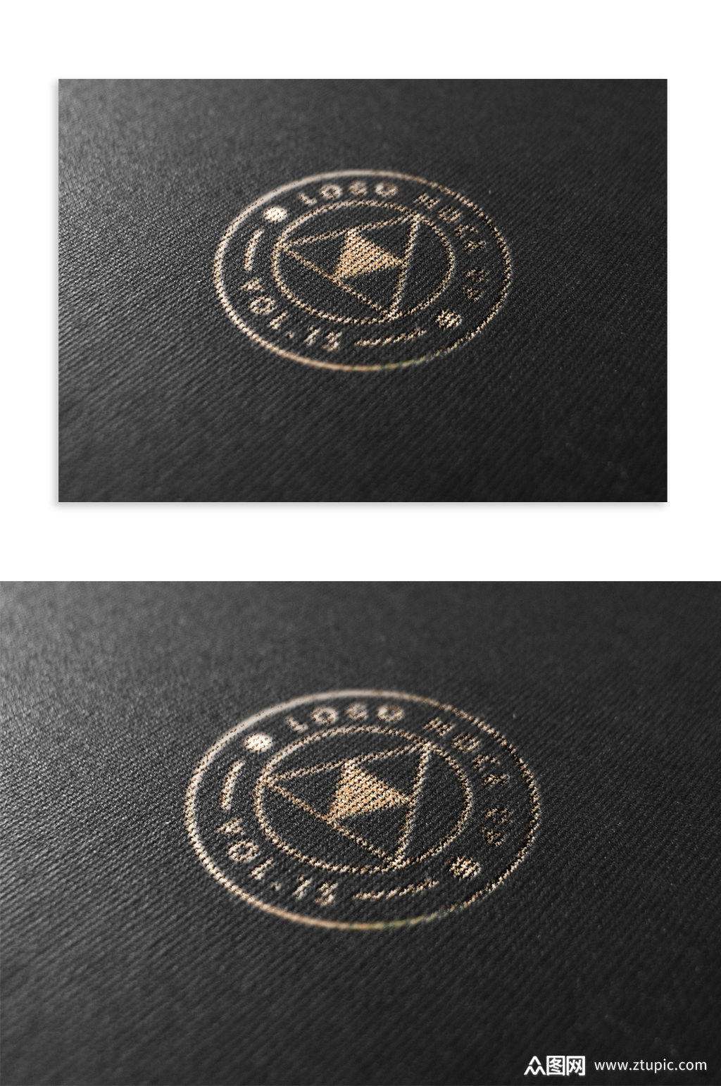 烫金logo样机效果图模板下载-编号118897-众图网