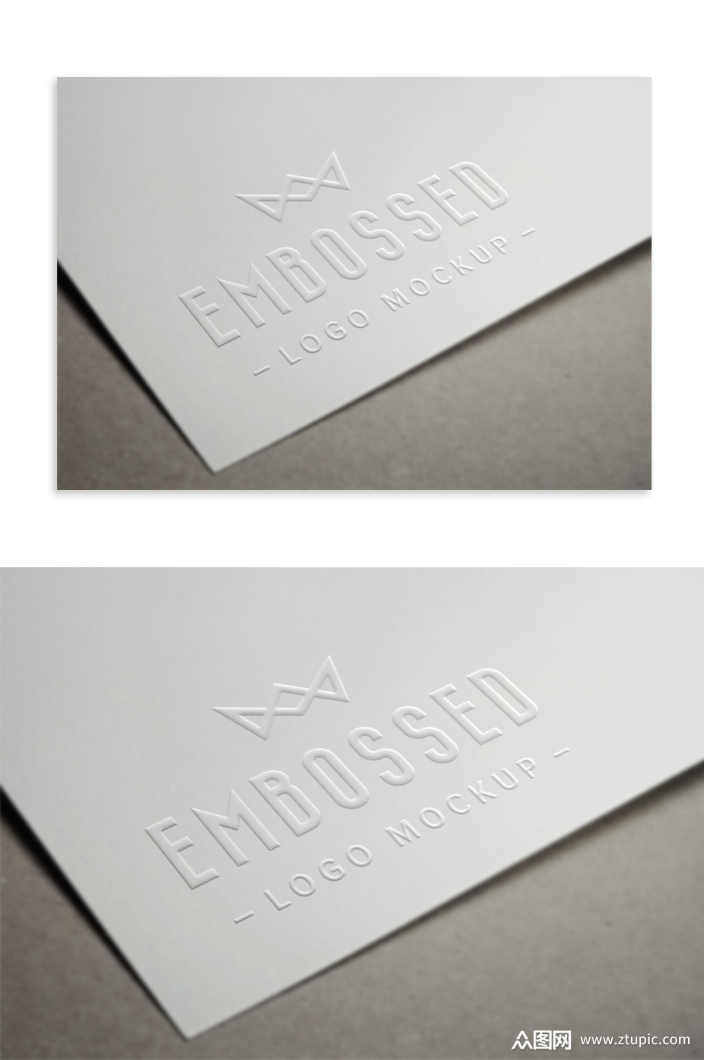 白纸logo样机效果图模板下载-编号118891-众图网