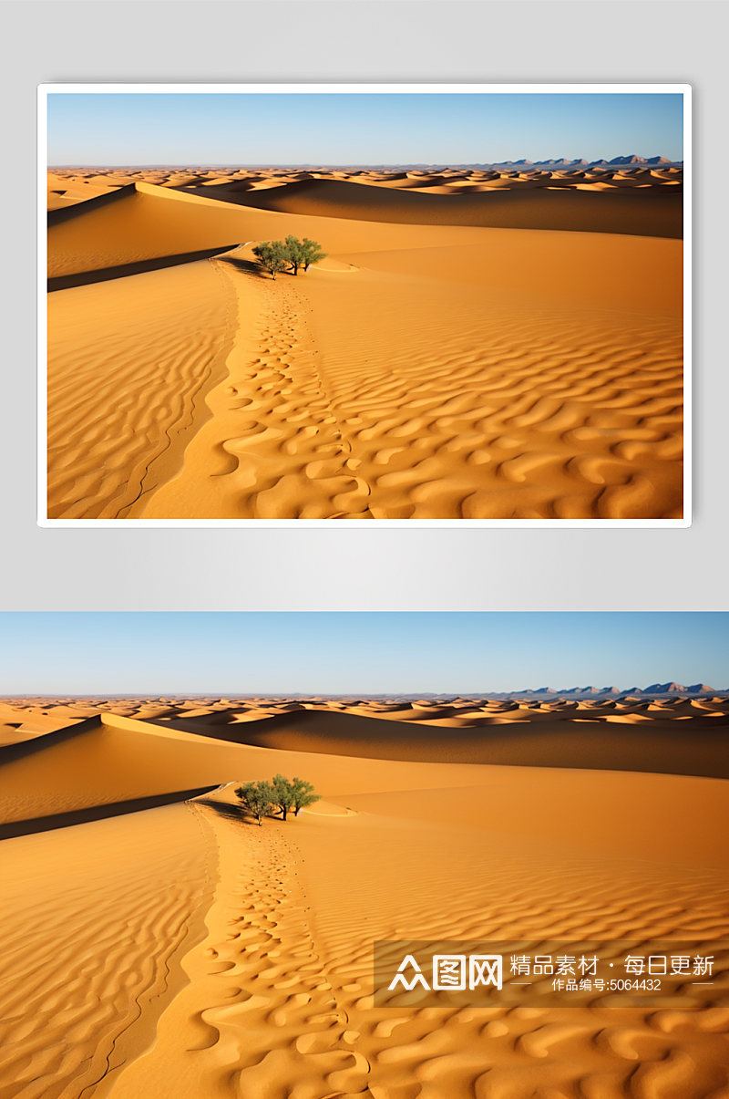 唯美风格沙漠风景数字艺术摄影图素材
