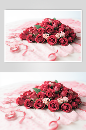 唯美风的玫瑰花数字艺术摄影图