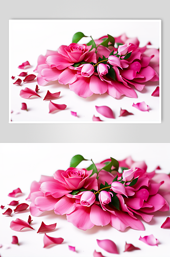 唯美风的玫瑰花数字艺术摄影图
