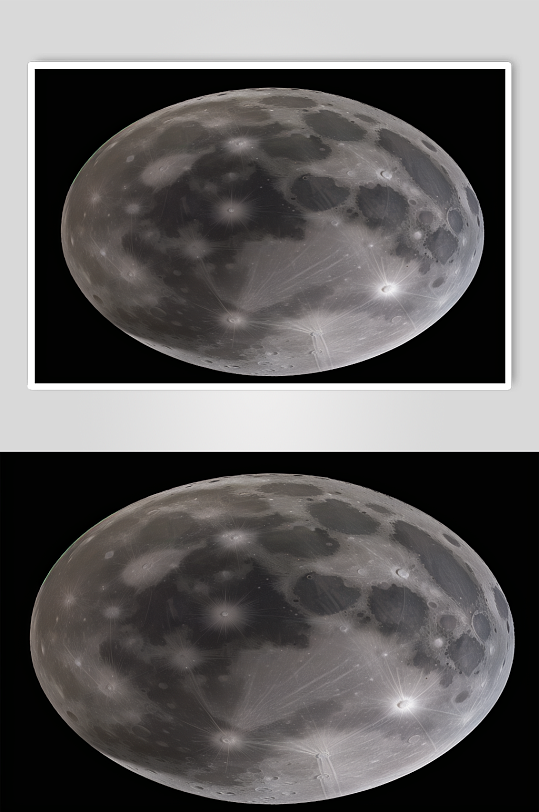 科幻风月球风景数字艺术摄影图