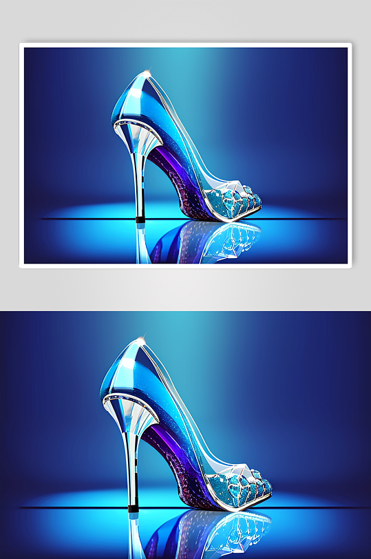 唯美的水晶鞋数字艺术摄影图