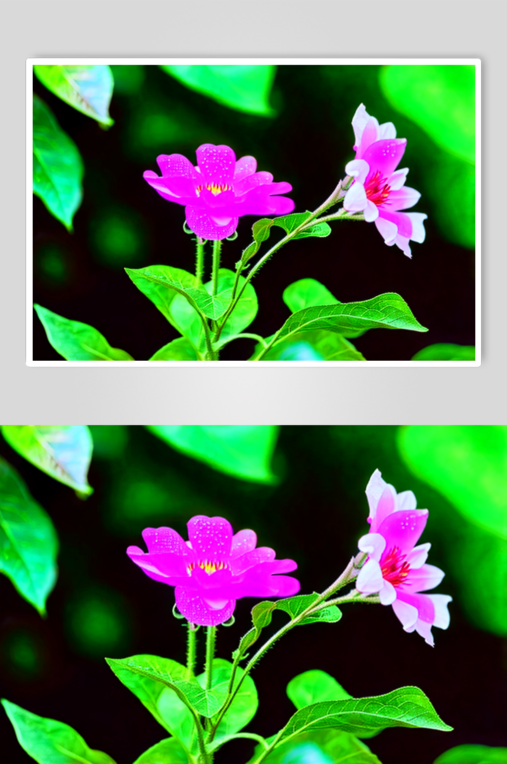 花朵紫色喇叭花艺术图片素材