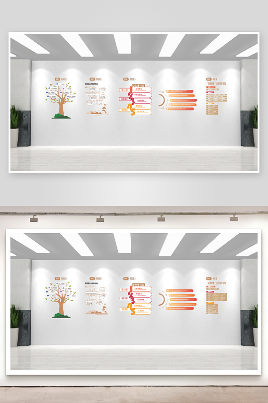 新社区简约文化墙-众图网
