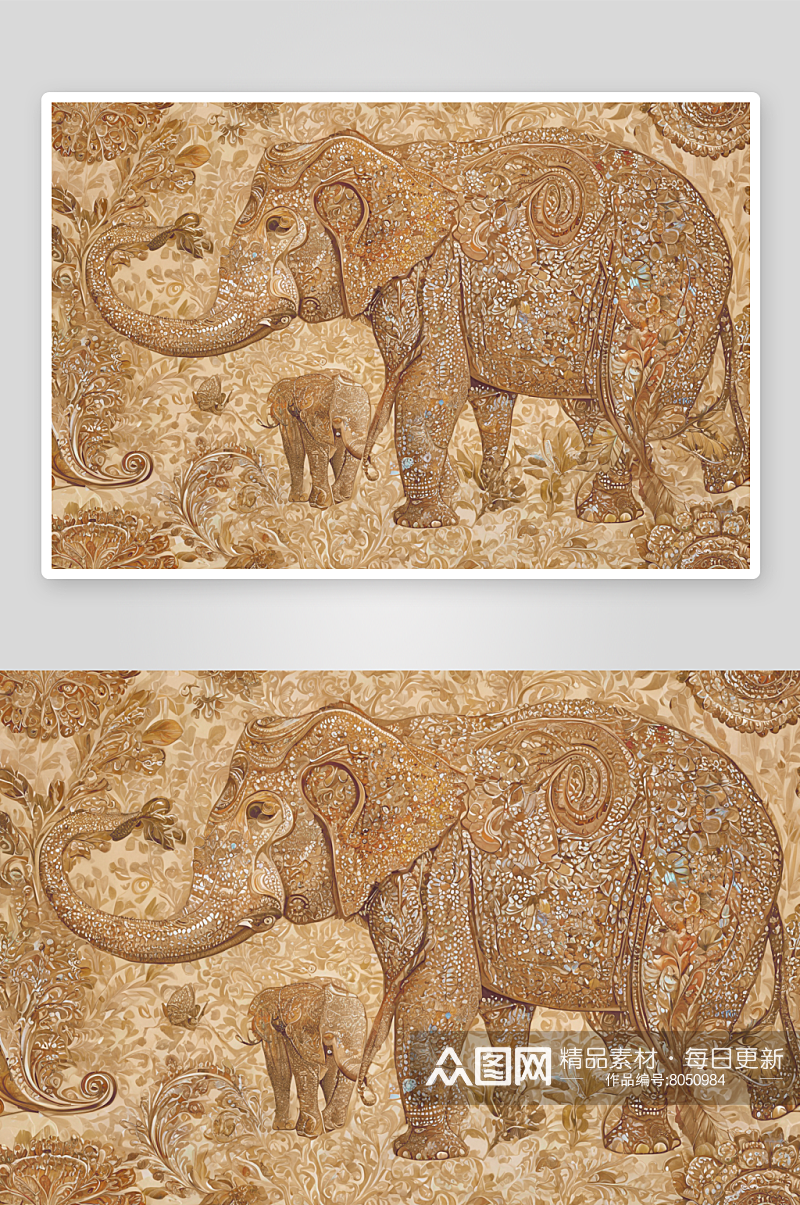 大象背景纹理花纹素材图片图像素材