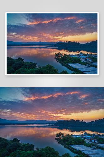 夕阳风光风景云层高清摄影照片