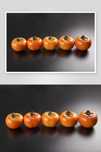 柿子摄影特写素材图像
