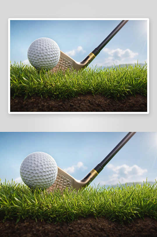 高尔夫球特写摄影背景图像照片