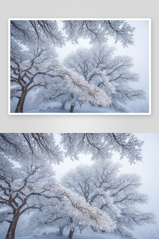 雪树摄影素材图片