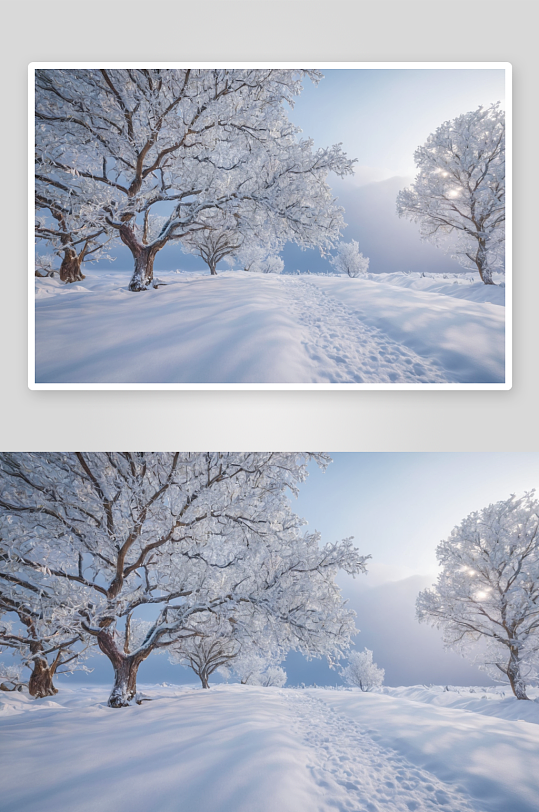 雪树摄影素材图片