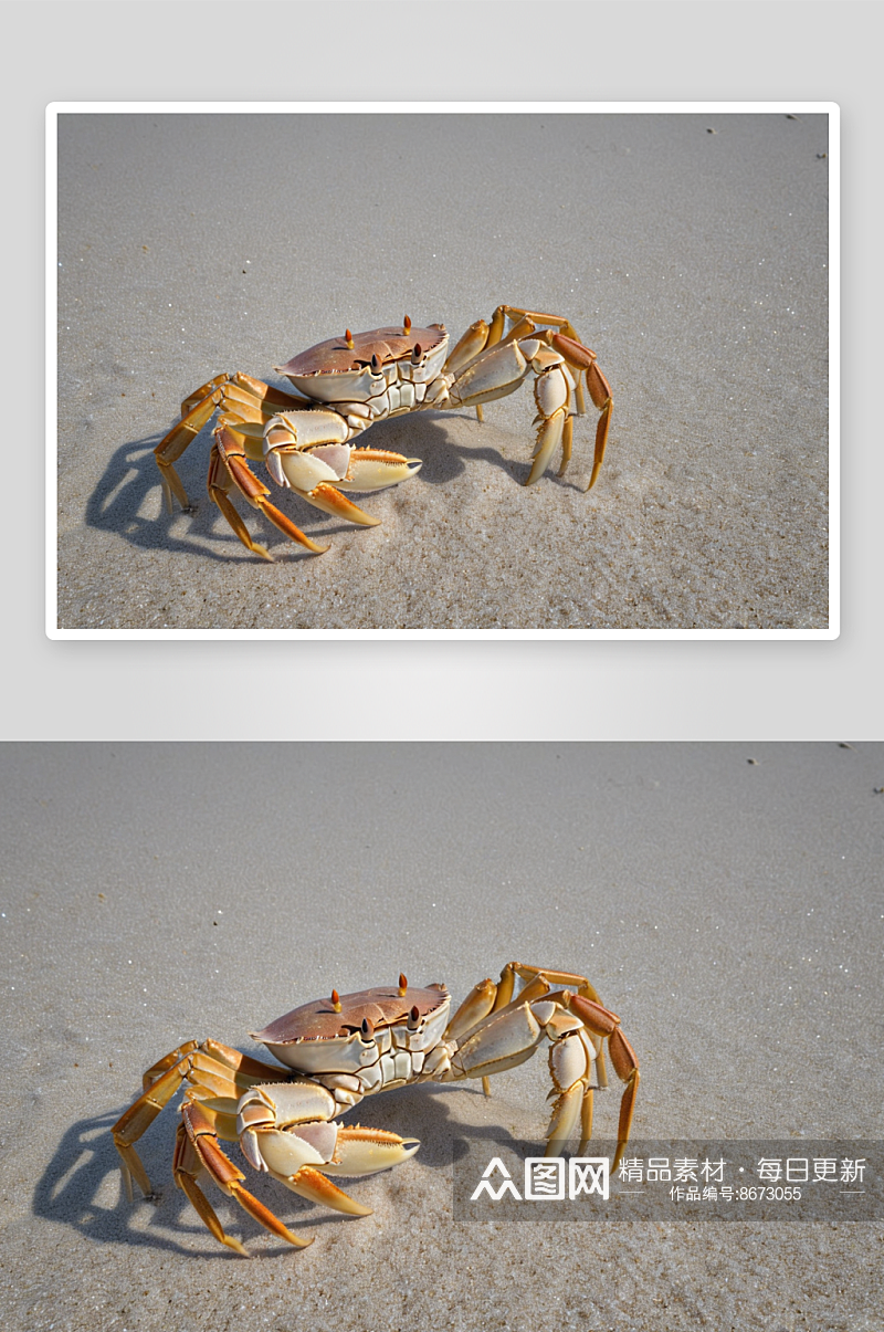 螃蟹特写摄影高清图像素材