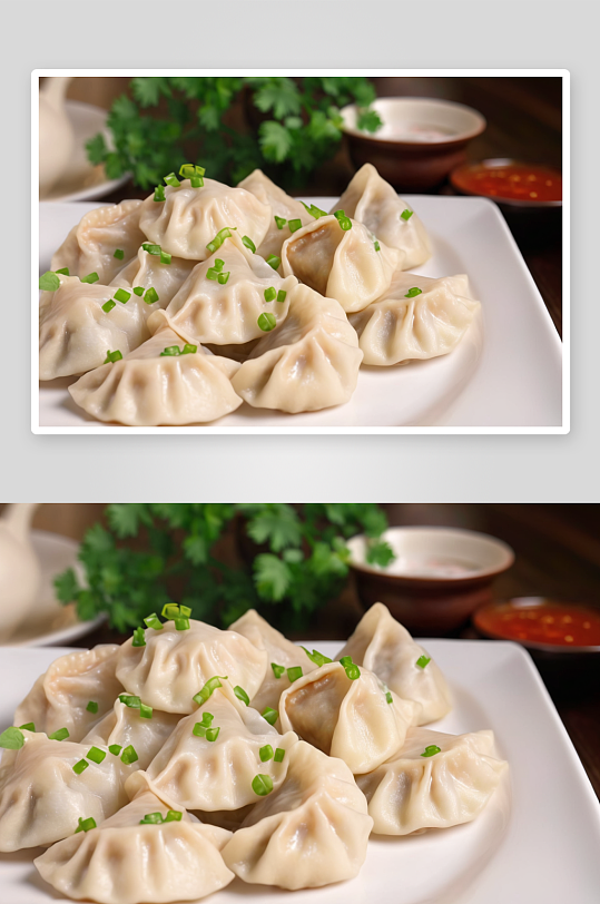 水餃美食特寫攝影高清圖像