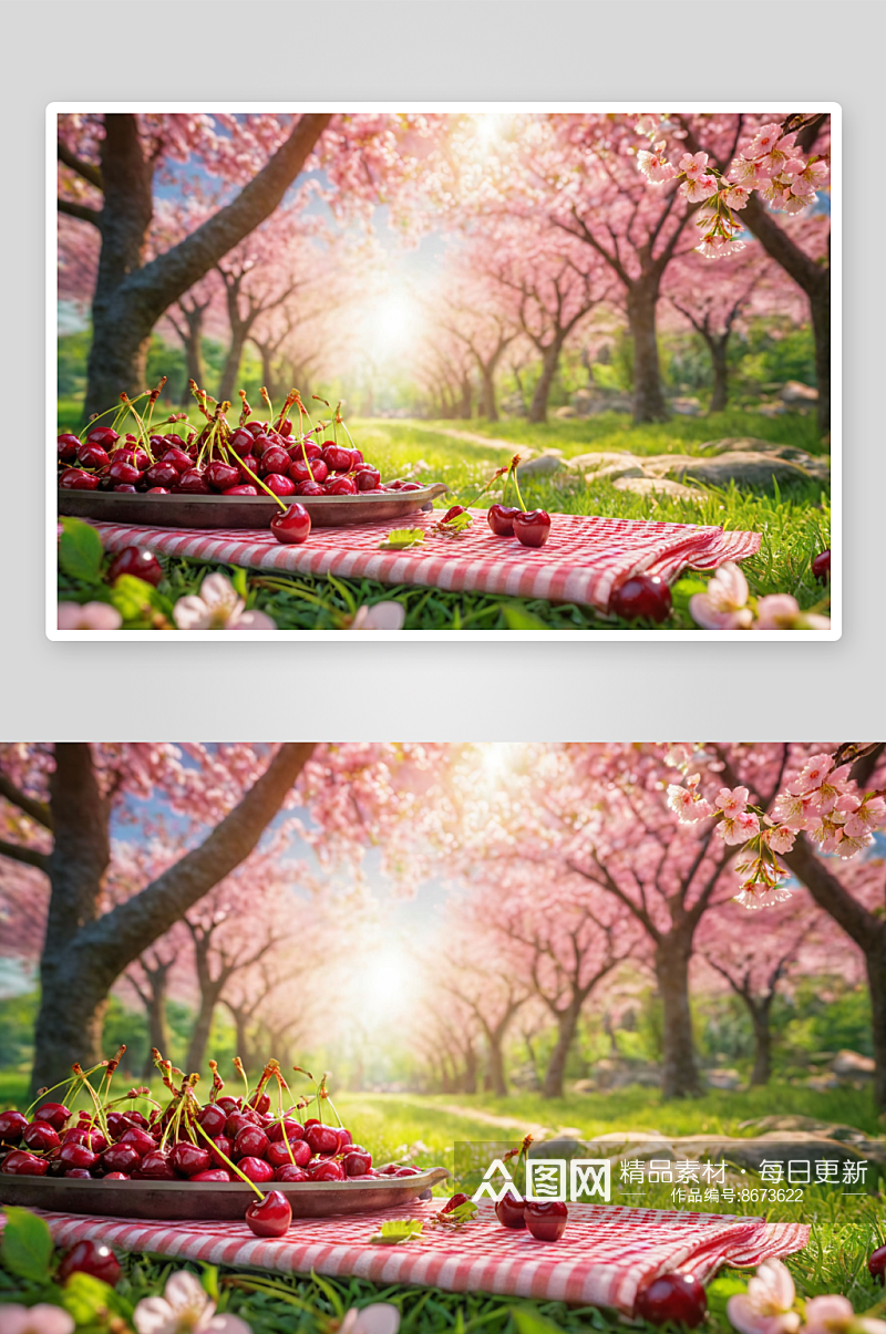 春天樱花背景图片素材