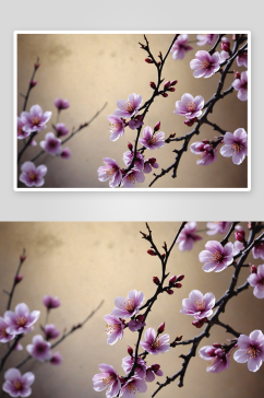 春天紫叶李骨朵图片