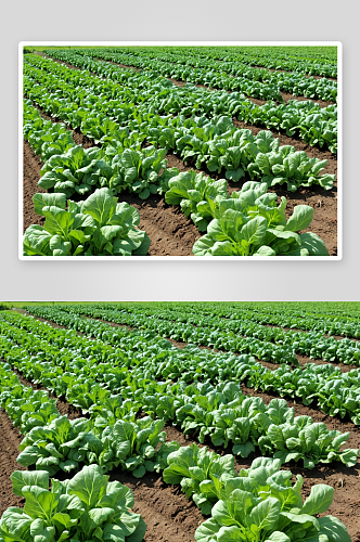菜地里种植蔬菜图片
