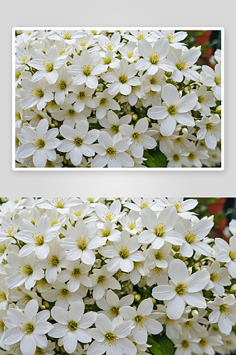 白色开花植物特写镜头图片