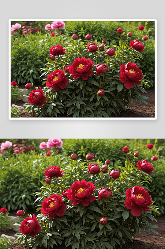 荷包牡丹公园园艺花卉红色图片