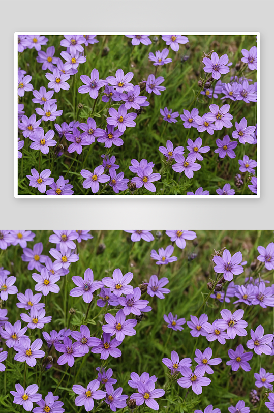 春天紫花地丁野花图片
