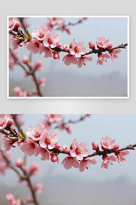 平谷桃花海桃花源桃树桃花开花特写图片