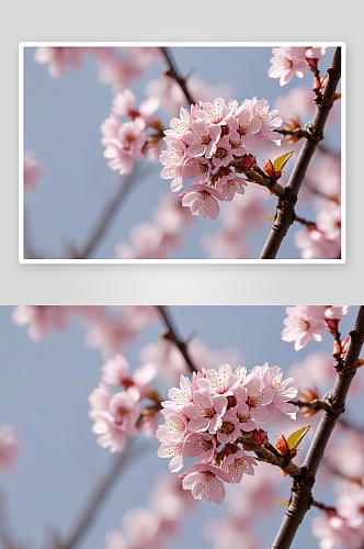 立春初春樱花盛开日系风格图片