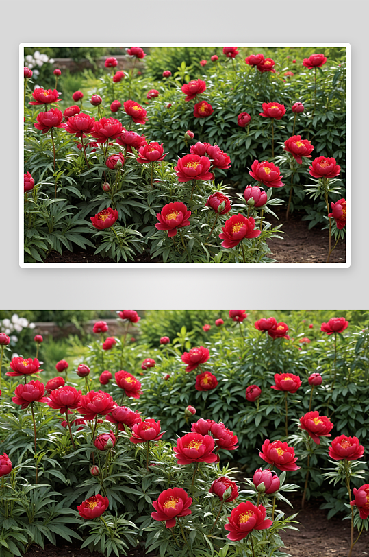 荷包牡丹公园园艺花卉红色图片