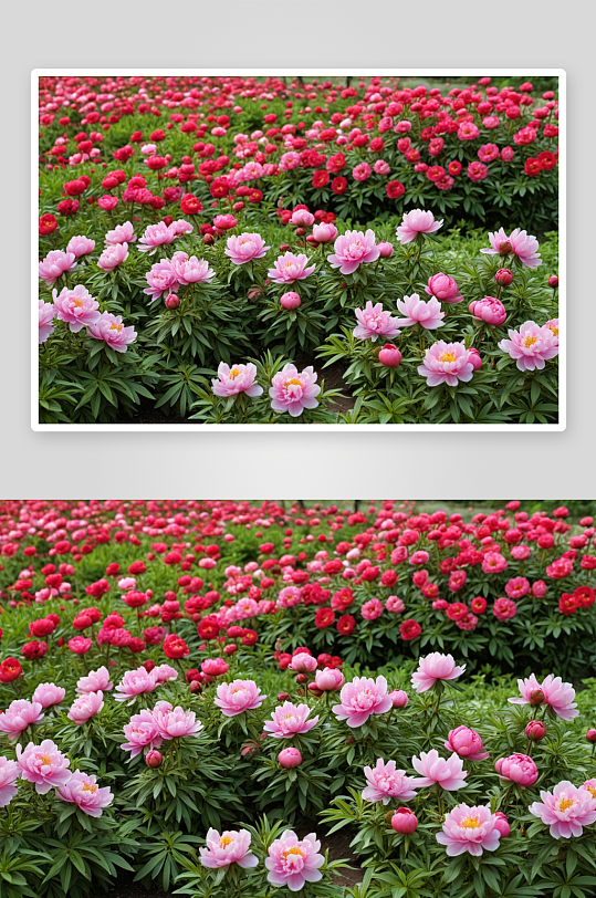 植物园芍药春天花卉种植园林图片