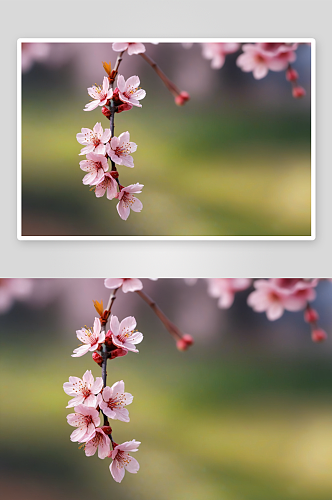 樱花特写虚化背景图片