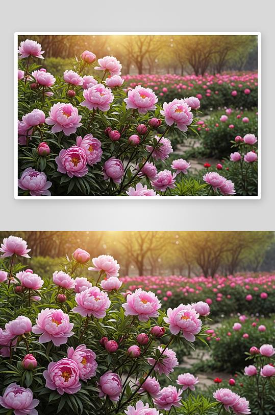 王城公园牡丹花开芳菲图片