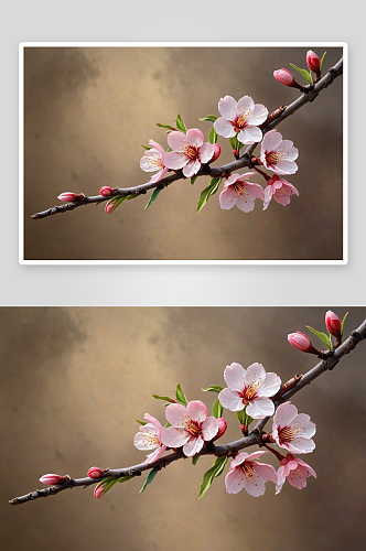 桃花开处始见春图片