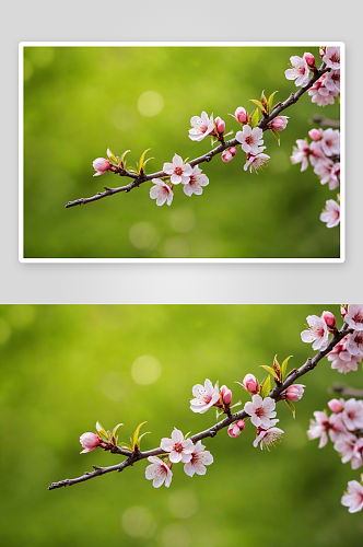 美丽乡村桃花园桃花特写图片