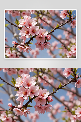 春暖花开桃花园图片