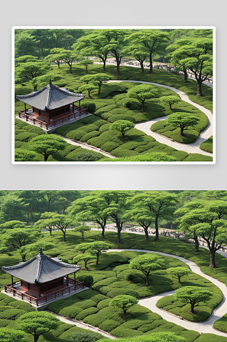 茶文化公园高清特写花卉图片