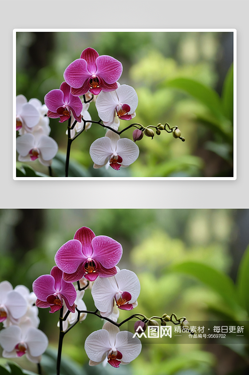 仙湖植物园里蝴蝶兰图片素材
