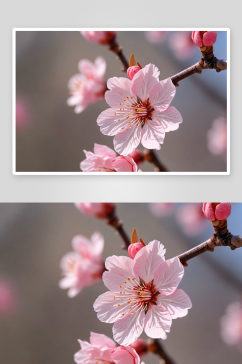 春天来了桃花樱花盛开图片