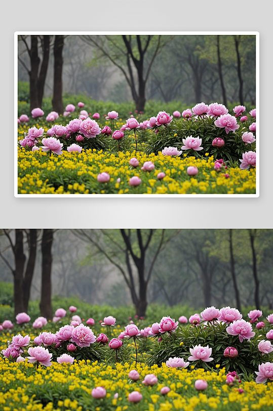 王城公园牡丹花开芳菲图片