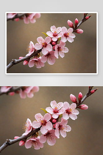 桃花朵朵开高清特写花卉图片