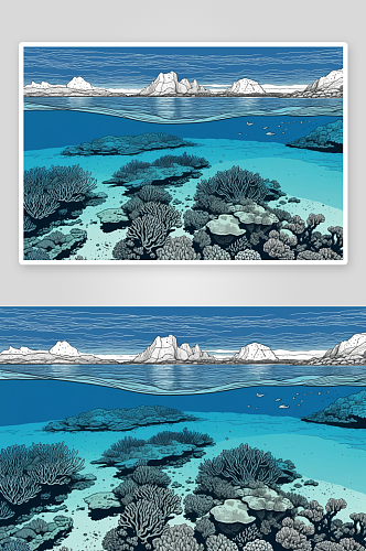 蓝湾海洋公园礁石图片