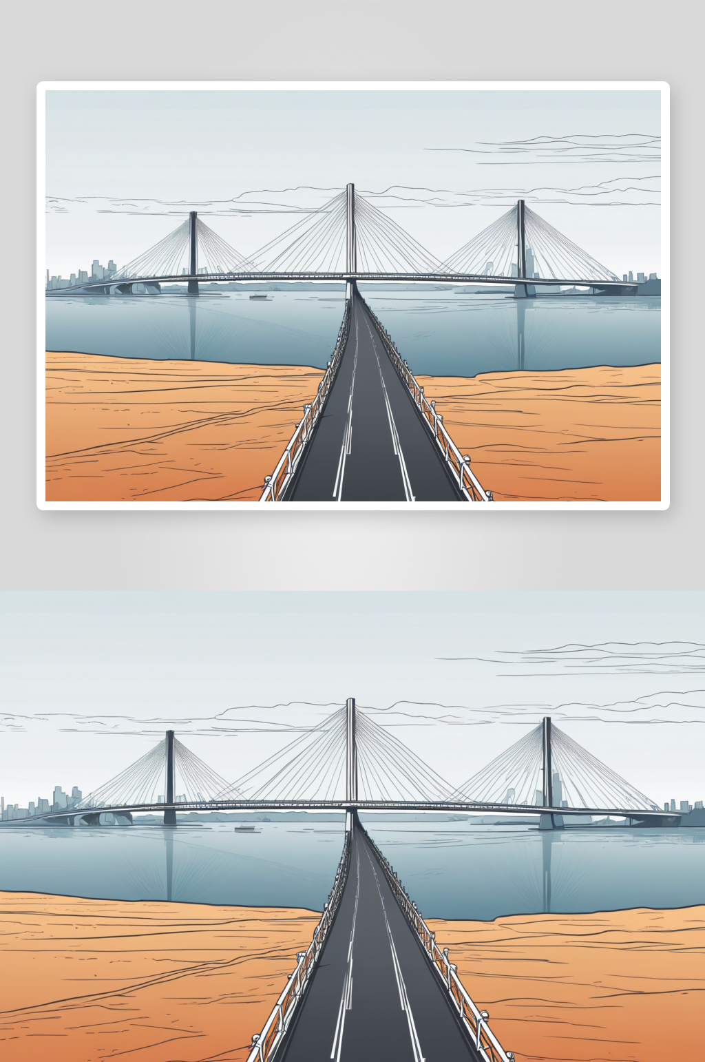 跨海大桥高清特写图片素材
