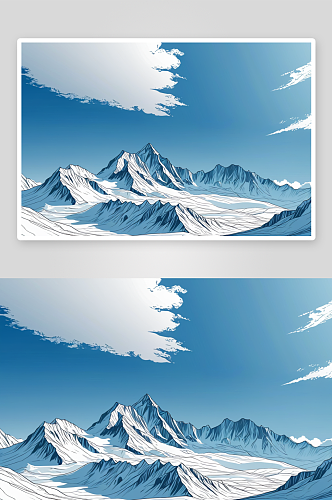 壮美雪山冰川奇观图片