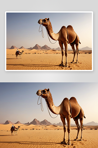 站陆地骆驼高清特写图片