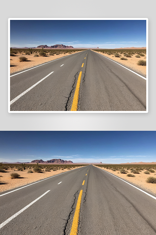 沙漠之路高清特写图片